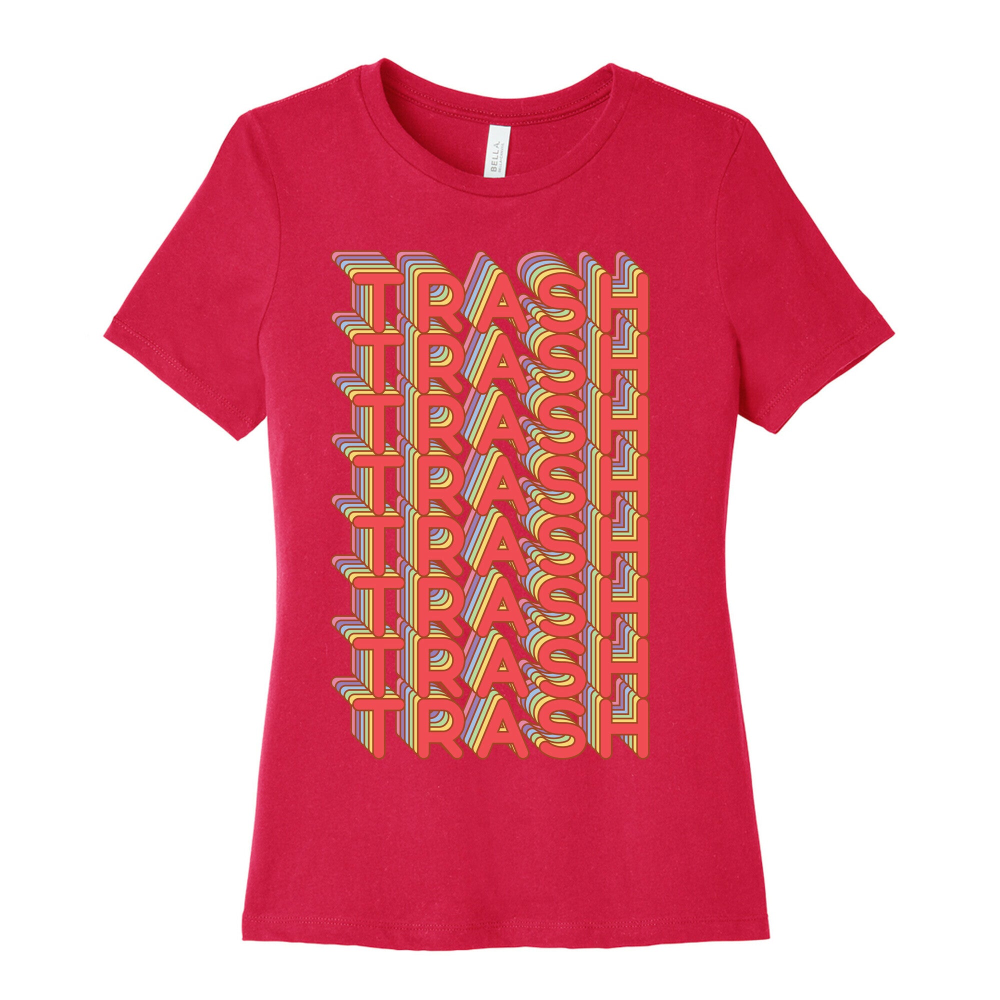 Trash Retro Rainbow Women's Cotton Tee